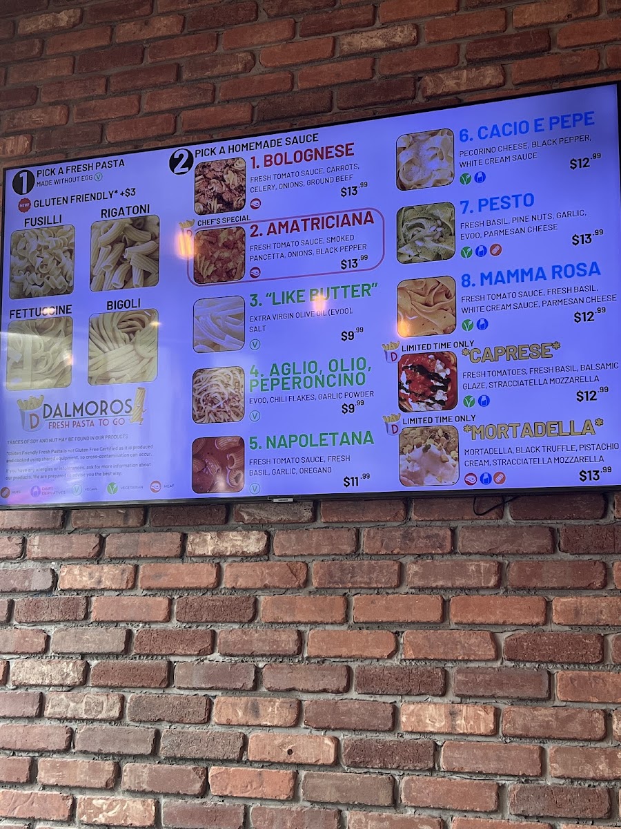 Menu Dalmoros St. Petersburg (Fl) | Fresh Pasta-1
