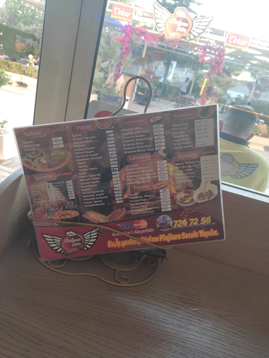 Menu Dalyan Pide-1