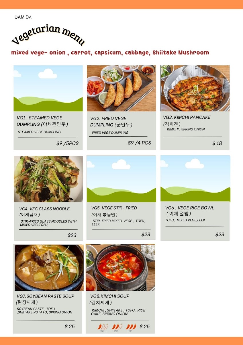 Menu Dam Da-7