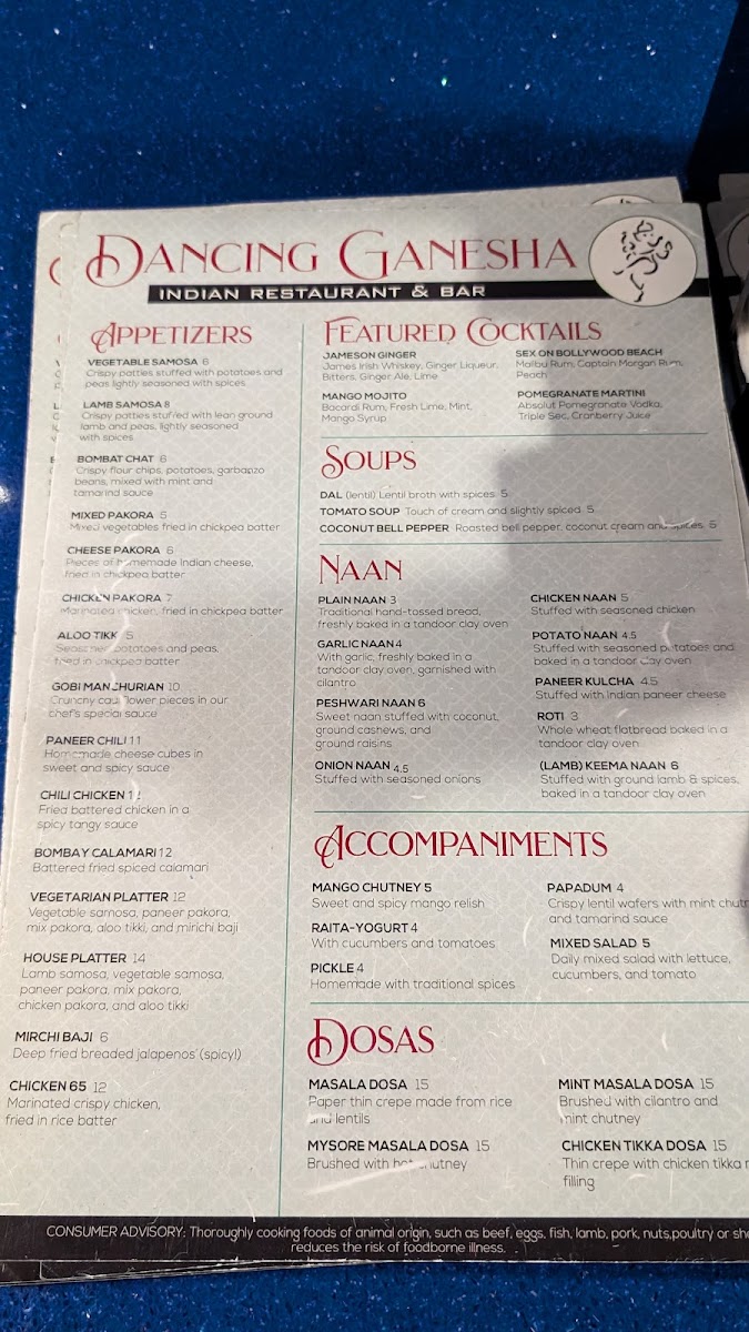 Menu Dancing Ganesha-4