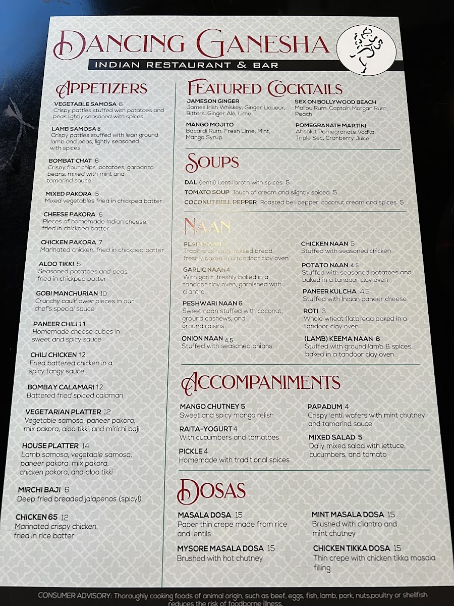 Menu Dancing Ganesha-7