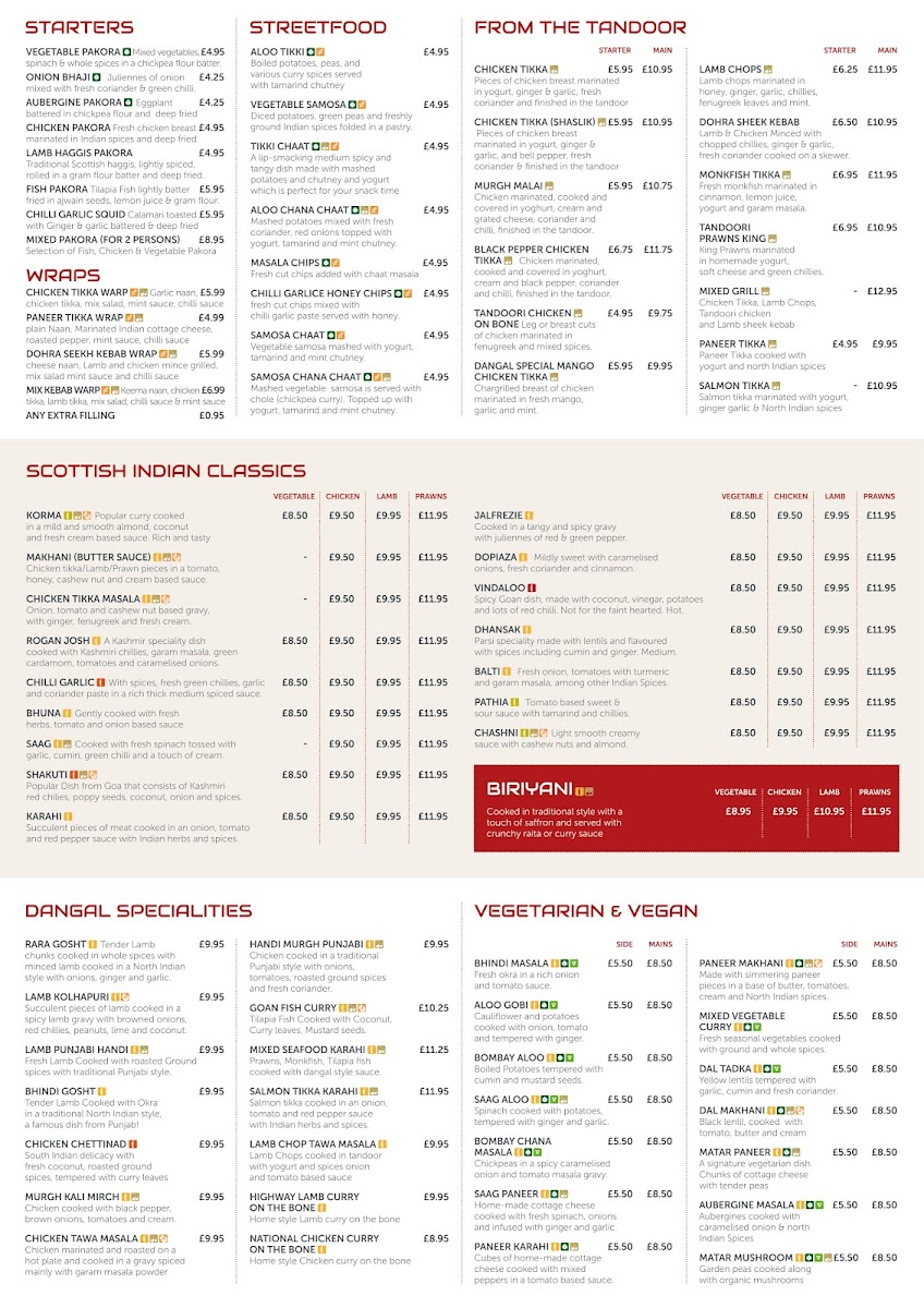 Menu Dangal - Healthy Flavorsome Indian Cuisine-1