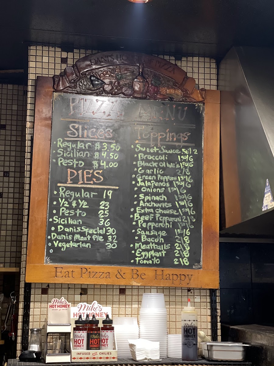 Menu Dani's House Of Pizza-1