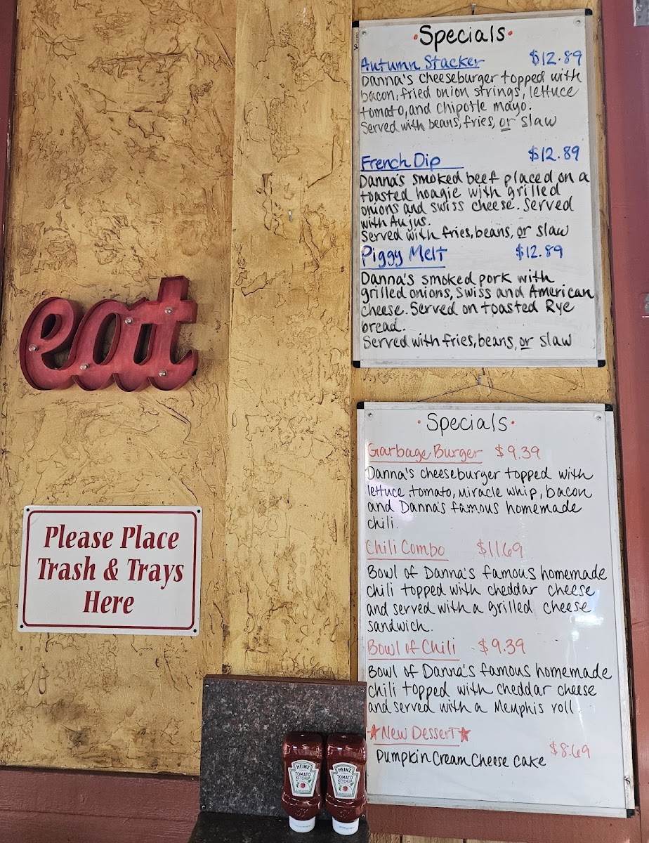 Menu Danna’S Bbq And Burger Shop-1