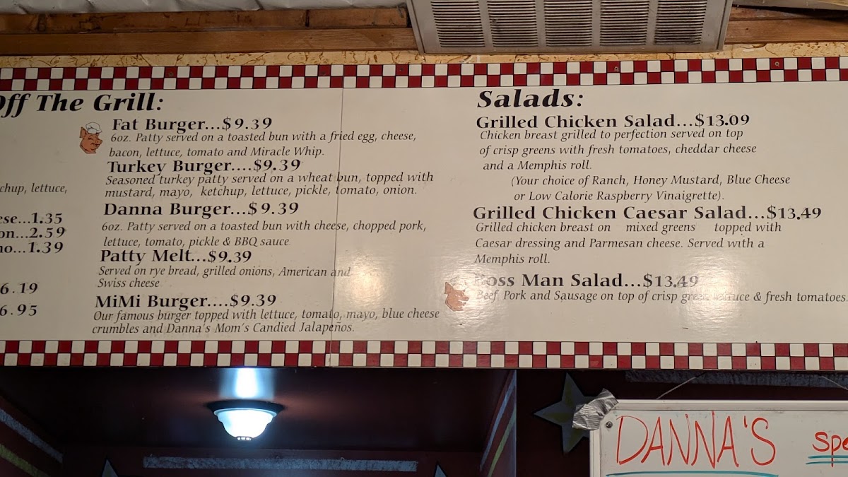 Menu Danna’S Bbq And Burger Shop-7