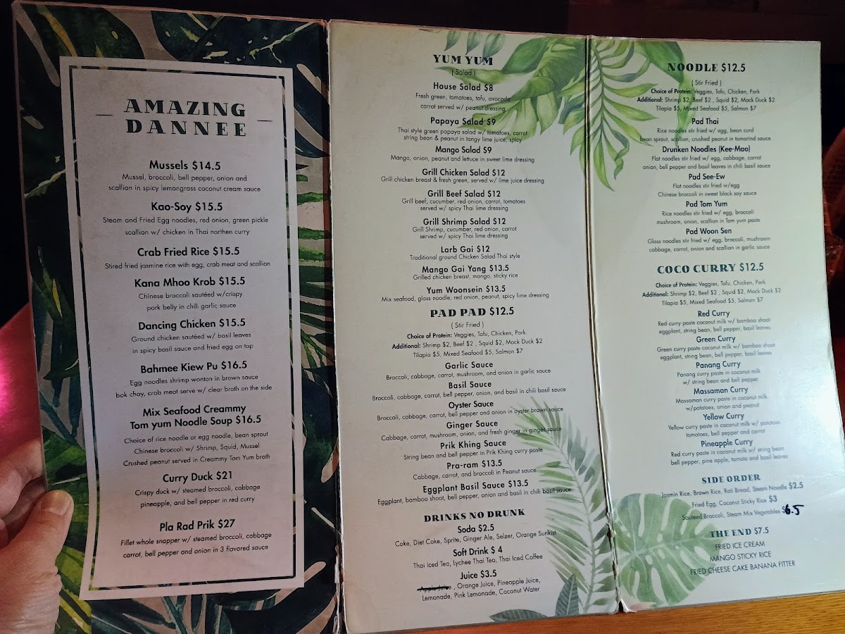 Menu Dannee Thai-1