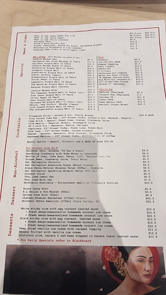 Menu Danny's Thai Bistro-1