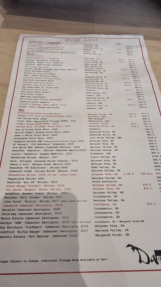 Menu Danny's Thai Bistro-6