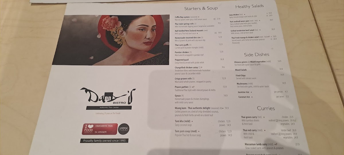 Menu Danny's Thai Bistro-9