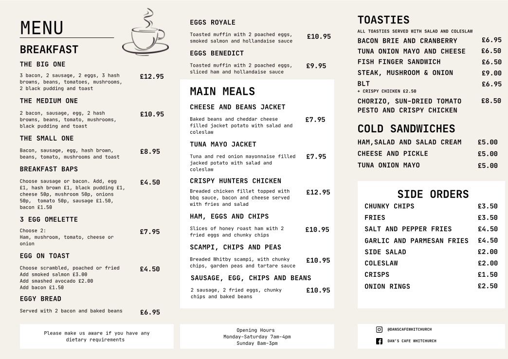 Menu Dan's Cafe-2