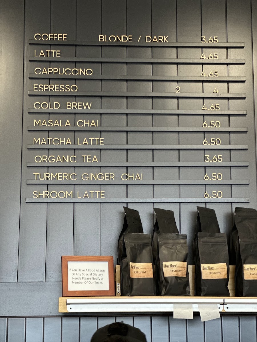 Menu Dark Horse Coffee & Kitchen-5
