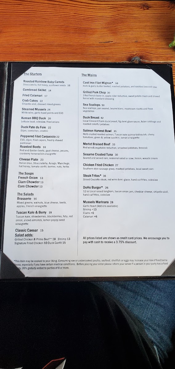 Menu Dark Horse Restaurant-3