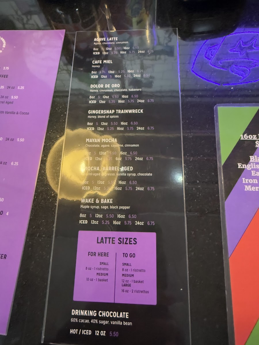 Menu Dark Matter Coffee - Meddle Coffee Bar-3
