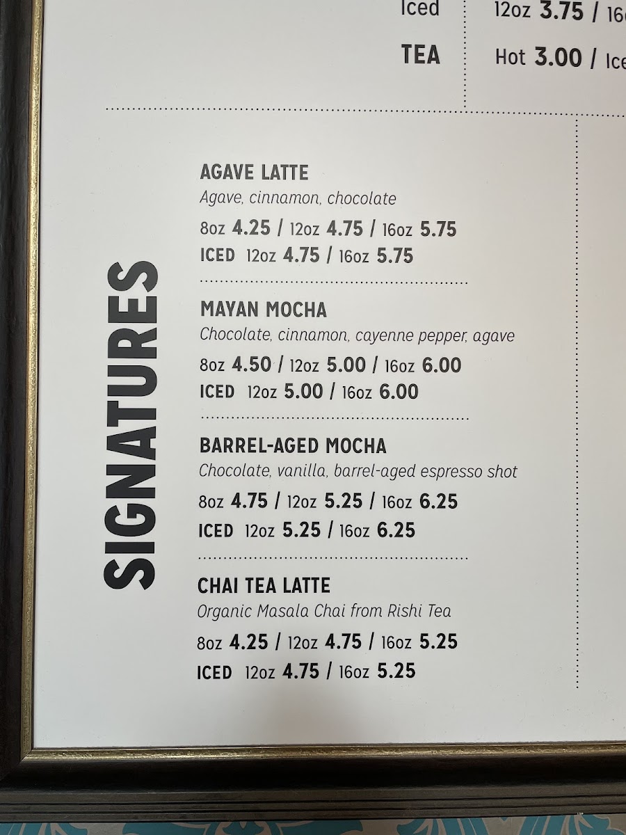 Menu Dark Matter Coffee - Meddle Coffee Bar-9