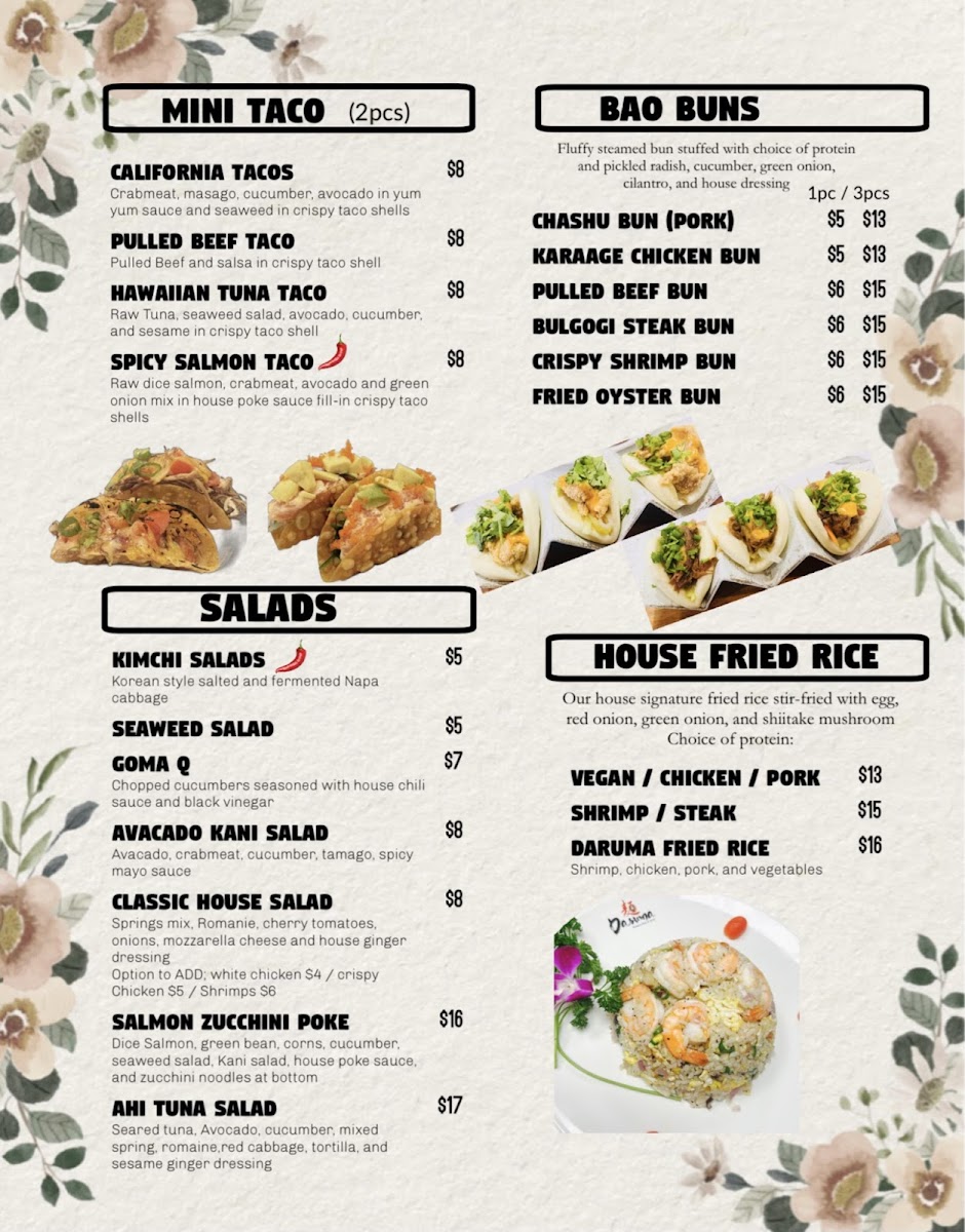 Menu Daruma Ramen Bar & Grill-1