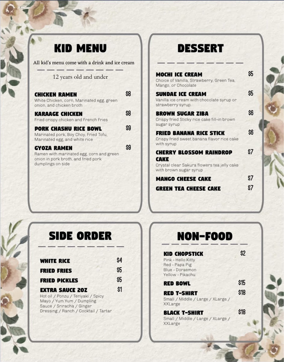 Menu Daruma Ramen Bar & Grill-4