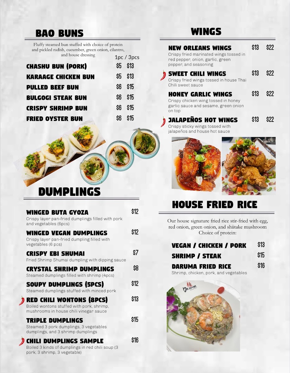 Menu Daruma Ramen Bar & Grill-9