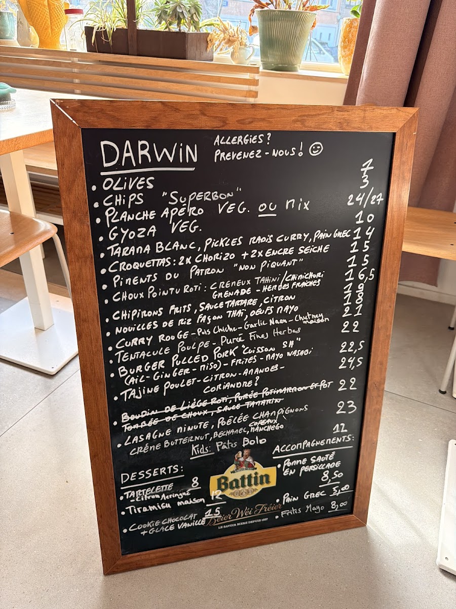 Menu Darwin-1