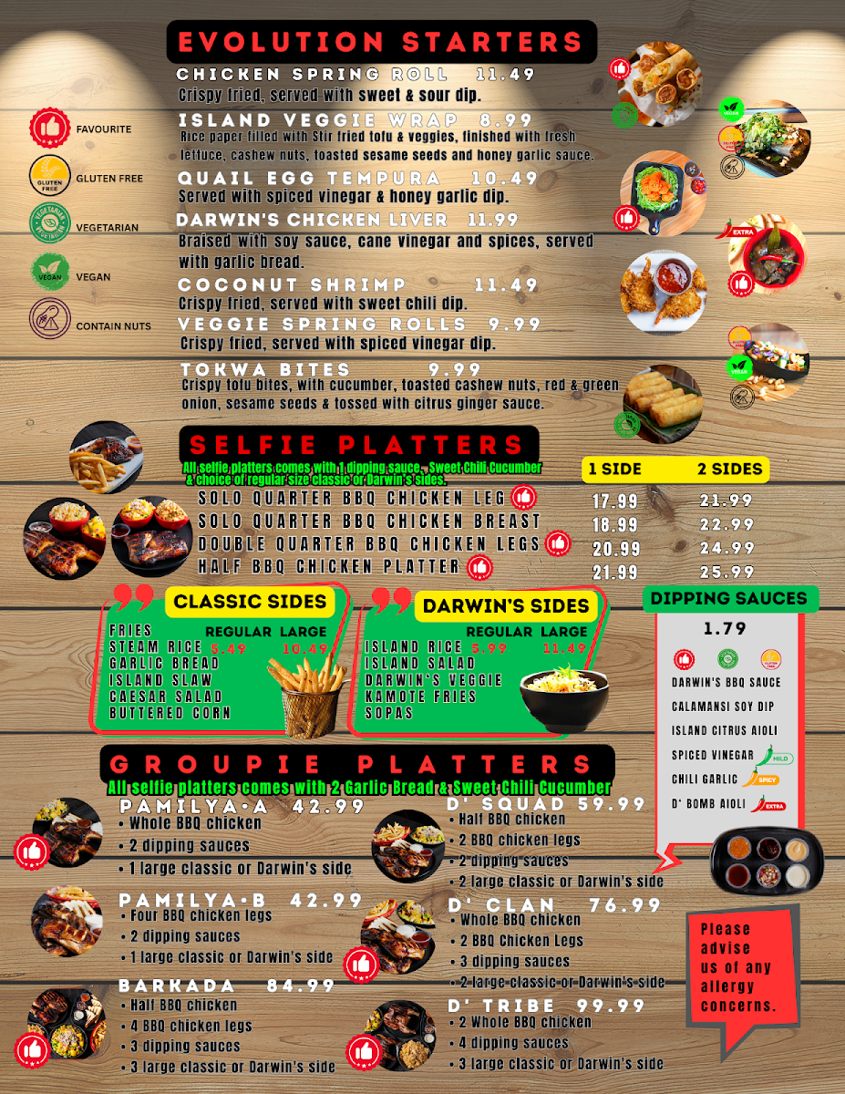 Menu Darwin's Charcoal Bbq Chicken-1