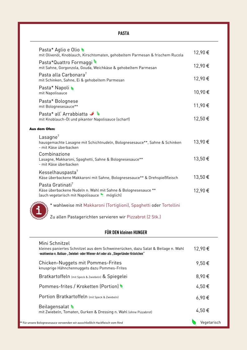 Menu Das Kesselhaus - Küche & Wein-5