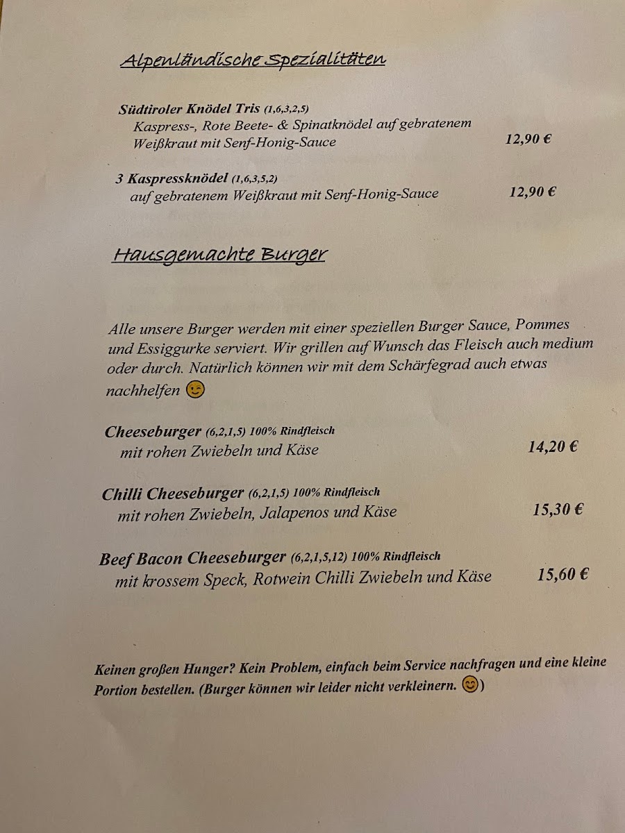 Menu Das Pfafflinger Gaststätte & Catering Neuburg-1