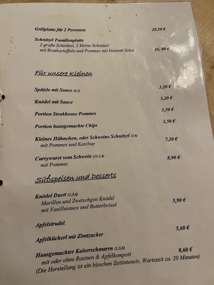 Menu Das Pfafflinger Gaststätte & Catering Neuburg-10