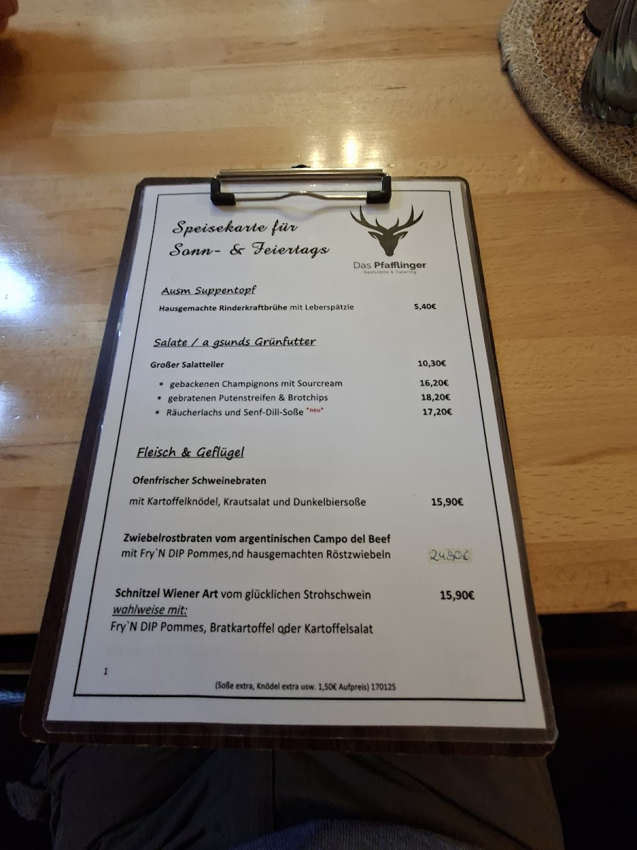 Menu Das Pfafflinger Gaststätte & Catering Neuburg-3