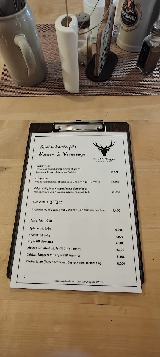 Menu Das Pfafflinger Gaststätte & Catering Neuburg-7