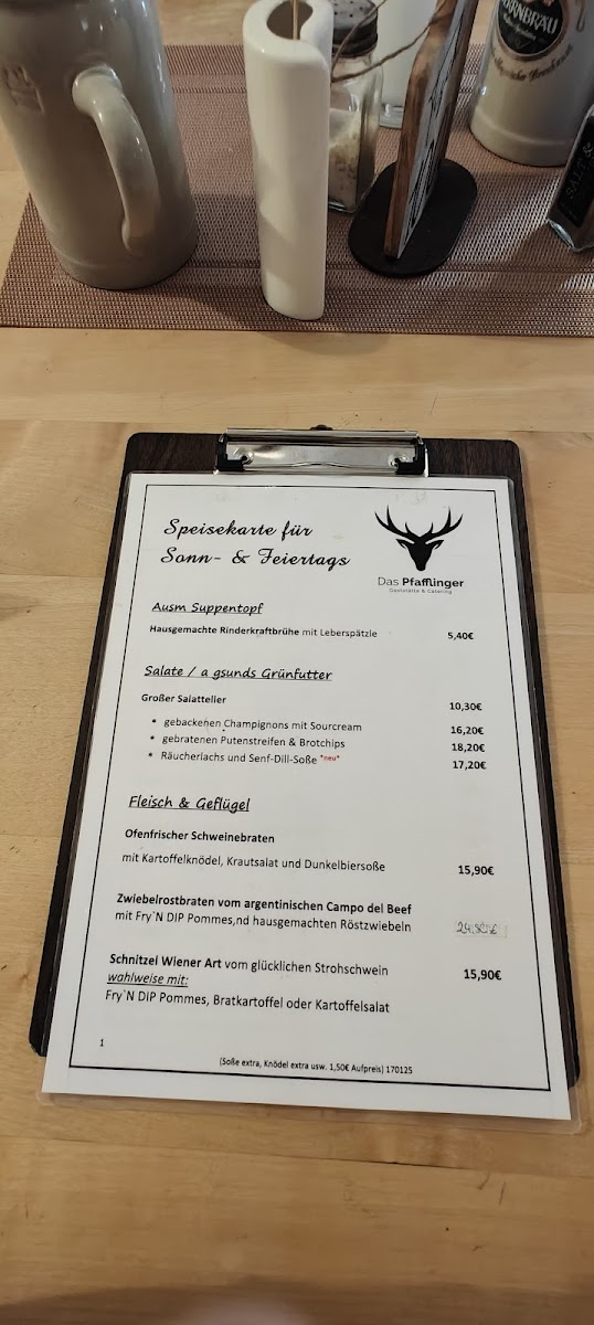 Menu Das Pfafflinger Gaststätte & Catering Neuburg-8
