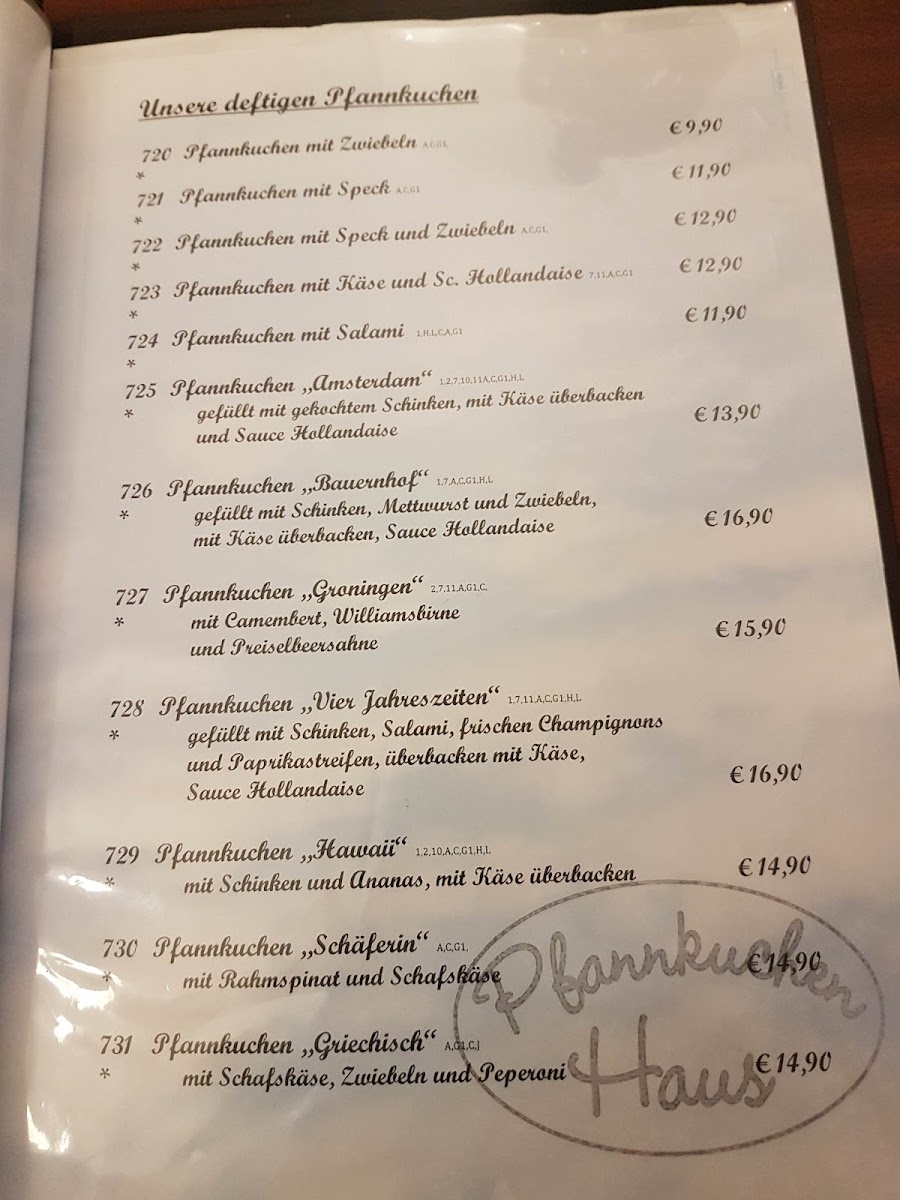 Menu Das Pfannkuchenhaus Norddeich-10