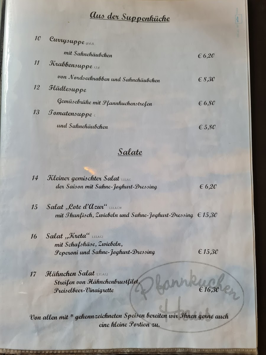 Menu Das Pfannkuchenhaus Norddeich-3