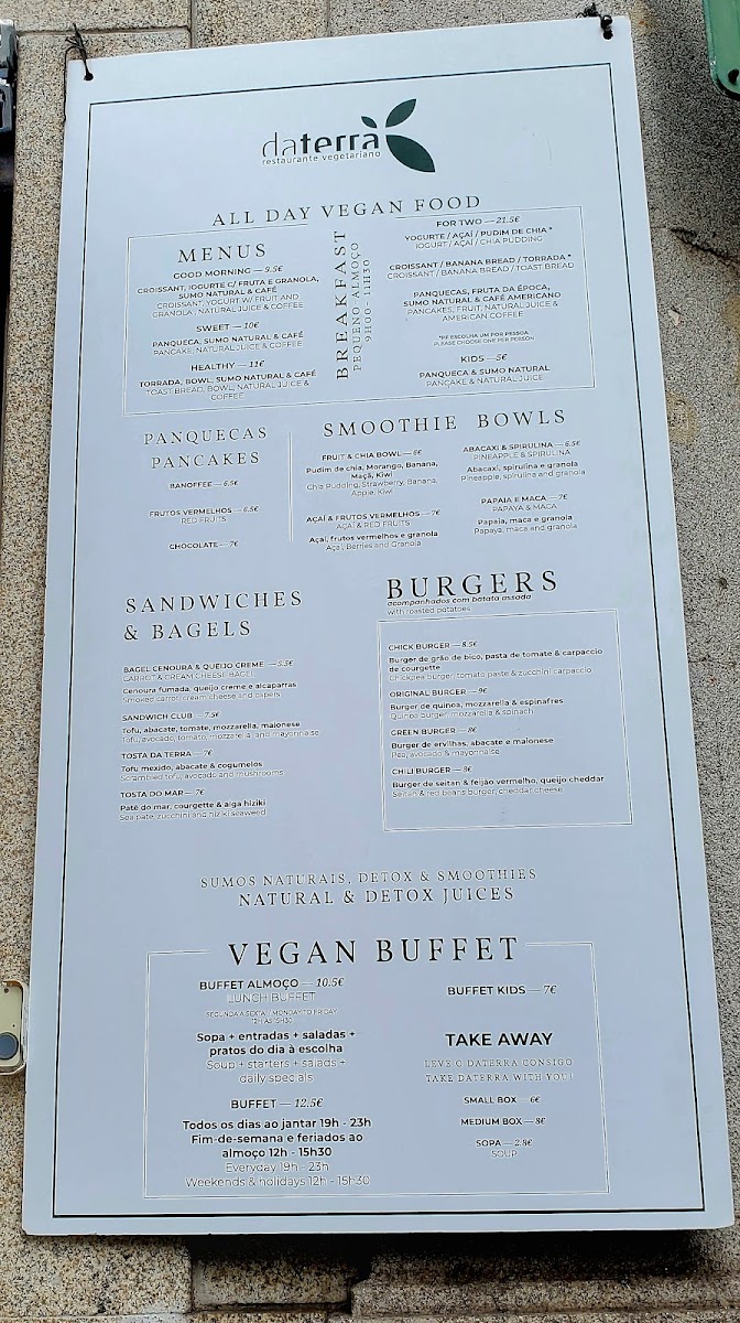 Menu Daterra Foz Do Douro-1