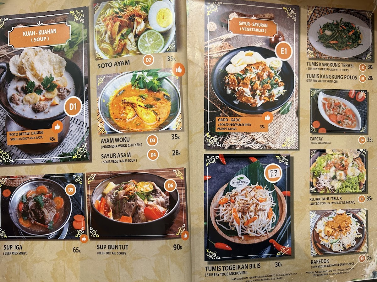 Menu Daun Pisang Resto Grand Batam Mall-1