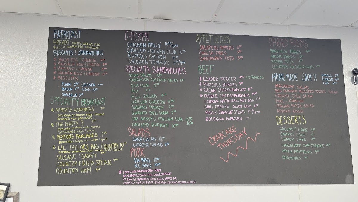 Menu Dave & Phriends Grill-1