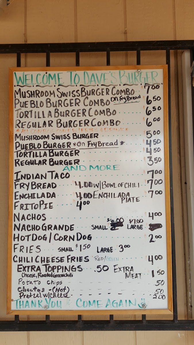 Menu Dave's Burgers And More-6