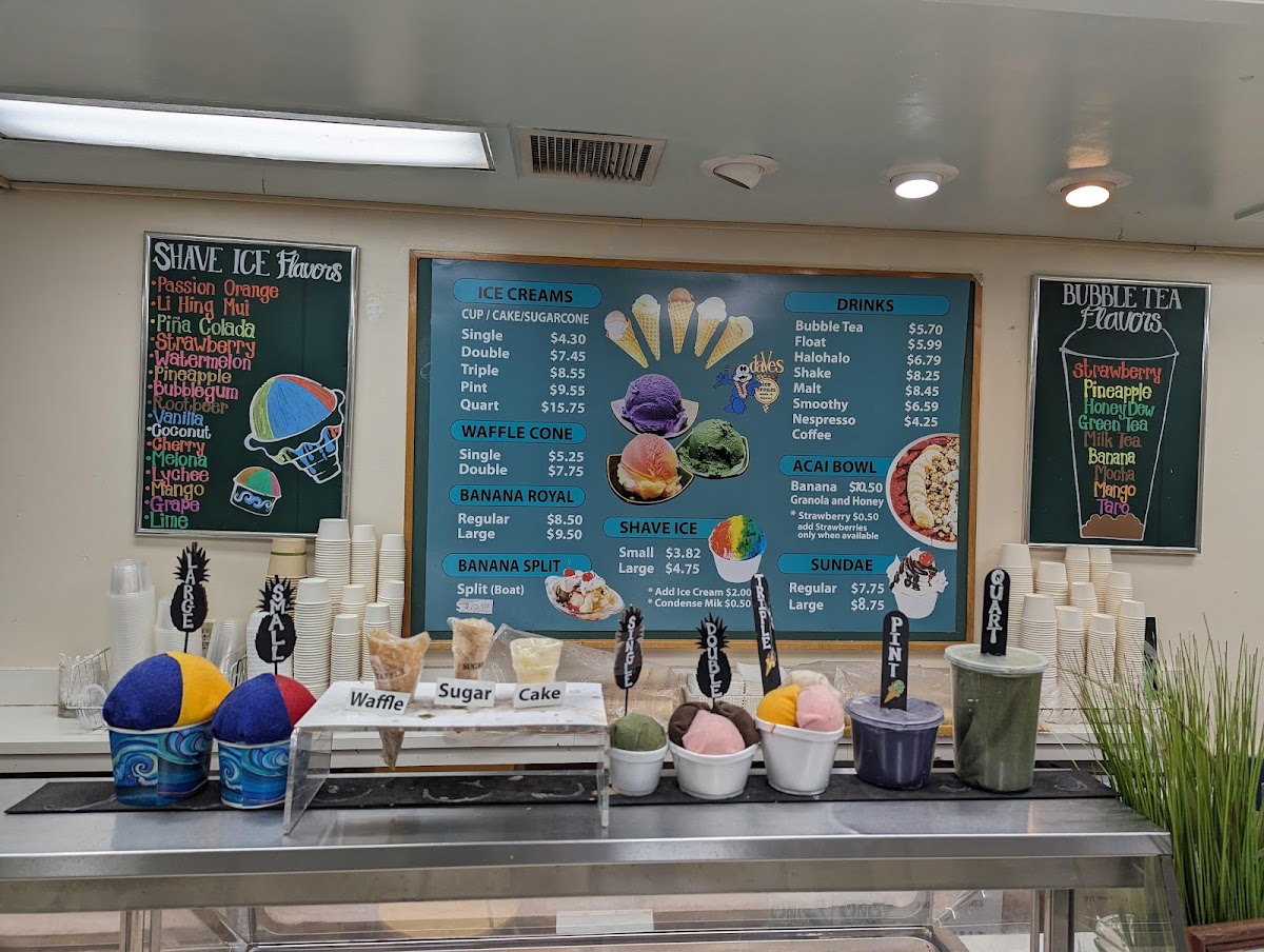 Menu Dave's Ice Cream At Waimanalo-9