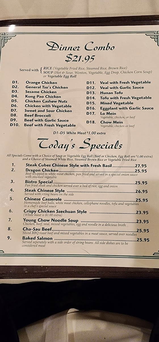 Menu David Chu's China Bistro-9