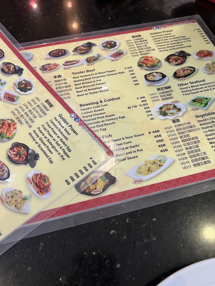 Menu Davids Tea House - Restaurant (Sm Pampanga)-2