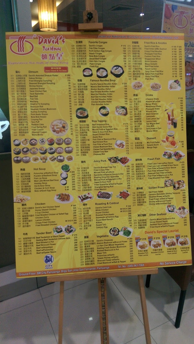 Menu Davids Tea House - Restaurant (Sm Pampanga)-5