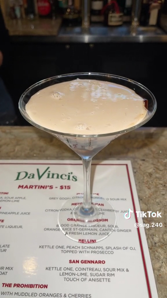 Menu Davinci's-1