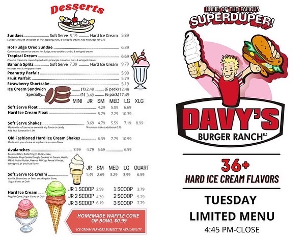 Menu Davy's Burger Ranch-3