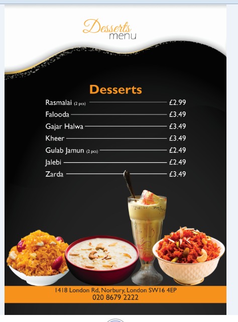 Menu Dawat Restaurant Norbury-10