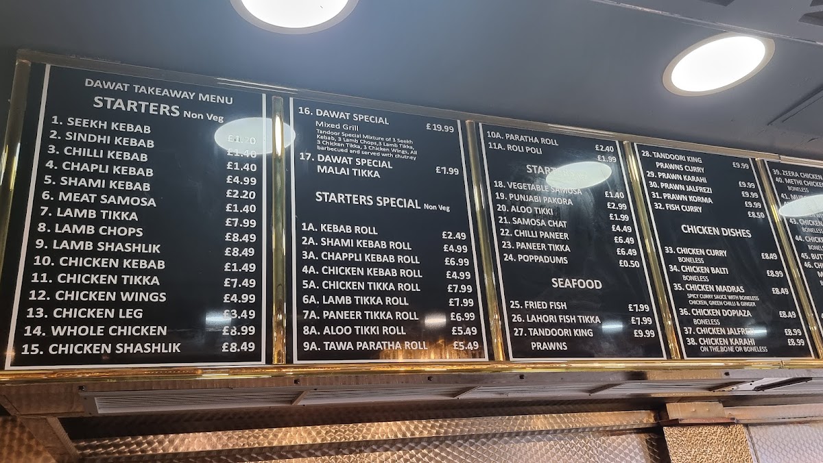 Menu Dawat Restaurant Norbury-3