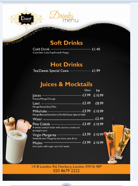 Menu Dawat Restaurant Norbury-7