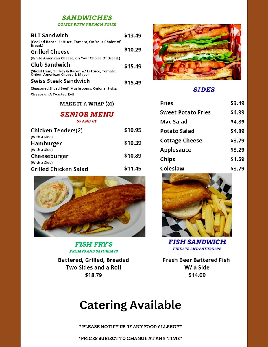 Menu Dawny Jeans Diner & Miniture Golf-2