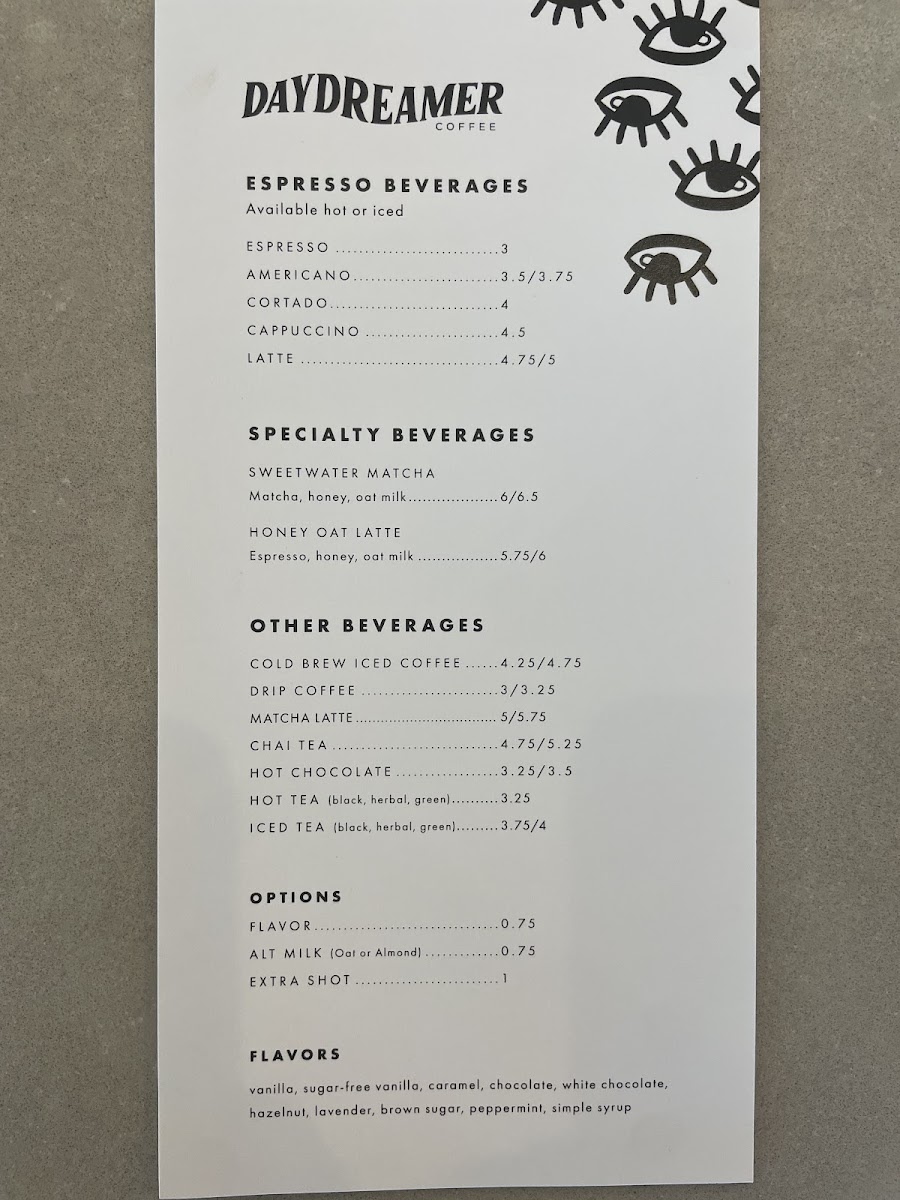 Menu Daydreamer Cafe-1