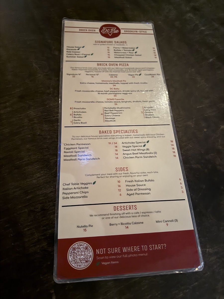 Menu Dc Pie Co.-1