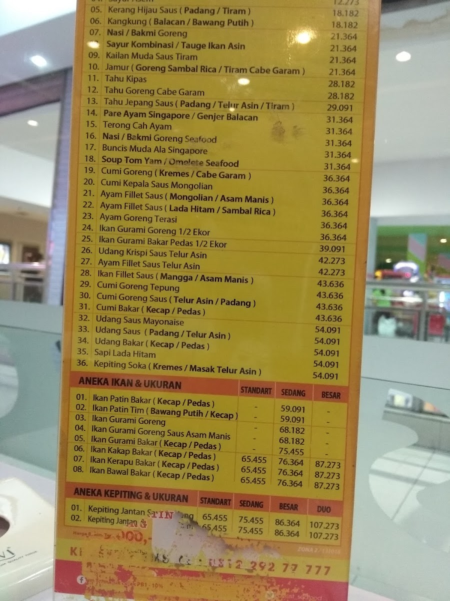 Menu D'cost Seafood Padang-6