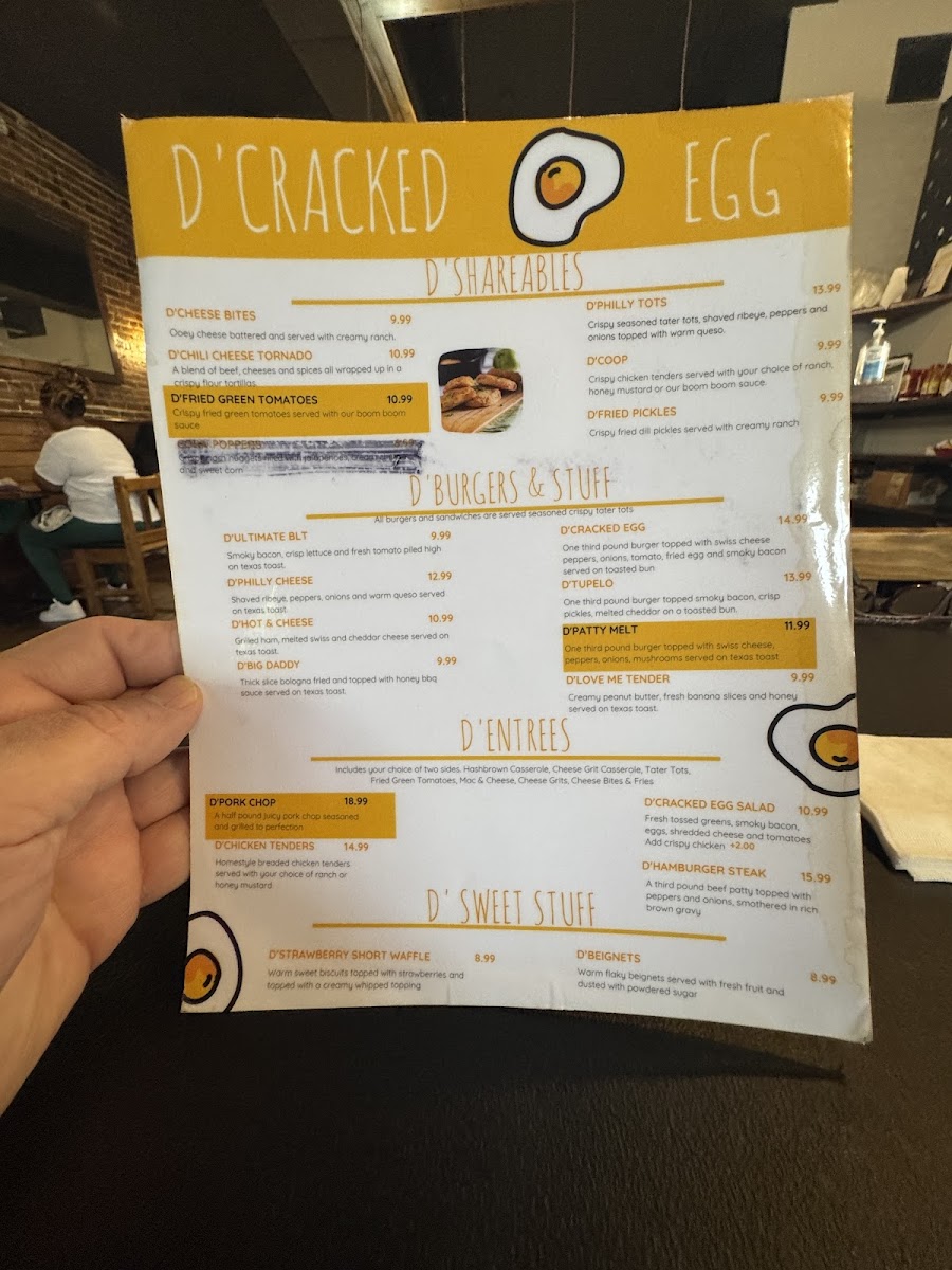 Menu D'cracked Egg-1