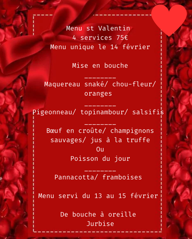 Menu De Bouche À Oreille-1